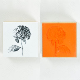 Yohaku Stamp [S-060] - Ajisai