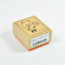 + lab x Mizutama Stamp-Style Wooden Stamp [351655] - Large Panda 