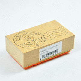 + lab x Mizutama Stamp-Style Wooden Stamp [351660] - Girl　