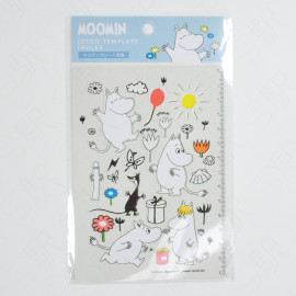Kamio Japan Deco Template Ruler Moomin [213373] - Moomin