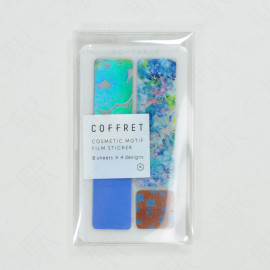 KING JIM COFFRET Film Sticker Cosmetic Motif [COFB001] - Horizon Blue