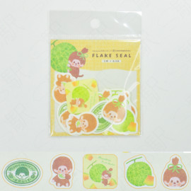 Furukawashiko Flake Sticker x Monchhichi [MM54] - Melon