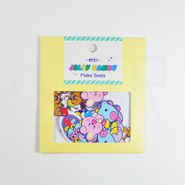 BT21 Flake Seals by Kamio Japan [Jelly Candy]