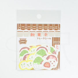 LOFT x Furukawashiko Flake Seal [Retro Shopping Street] - Japanese Sweets Shops