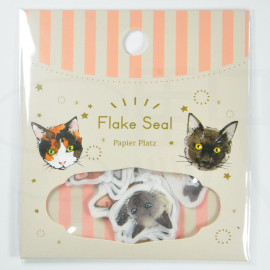 Papier Platz x Ponchise Masking Flake Seals Cats 37-868 Papier Platz x Ponchise Masking Flake Seals Cats 37-868