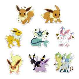 Kamio Japan Pokemon Flake Seal [Eevee and Its Evolution]