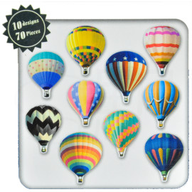 Q-lia Flake Seals [Photo Soup] - Hot Air Balloon