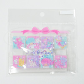 Sanrio Little Twin Stars Flake Sticker with Zipper Bag