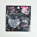 Sanrio Flake Seals with Case - Kuromi