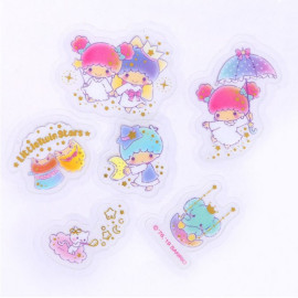 Sanrio Flake Seals with Case - Little Twin Stars