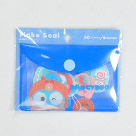 Tees Factory Sanrio Flake Sticker Set with Pouch - Hangyodon