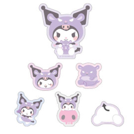 Tees Factory Sanrio Flake Sticker Set with Pouch - Kuromi