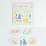 Studio Ghibli Flake Sticker [BREAK TIME Series] - Flower Howl's Moving Castle