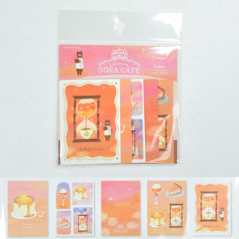 Furukawashiko Deco Seal Set Watashibiyori [QA35] SORA CAFE: Evening
