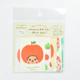 Furukawashiko Deco Seal Set x Monchhichi [MM35] - Apple