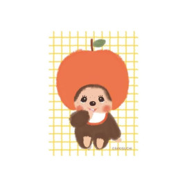Furukawashiko Deco Seal Set x Monchhichi [MM35] - Apple