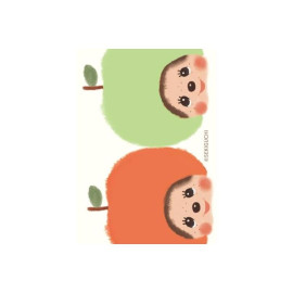 Furukawashiko Deco Seal Set x Monchhichi [MM35] - Apple