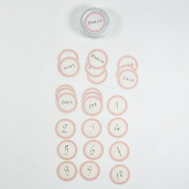 LampxPaperi Paper Products Peace - Label Stickers with Tin Can