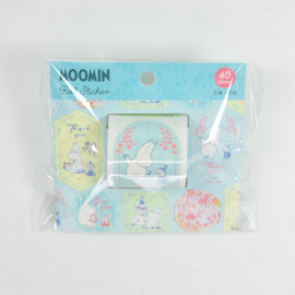 Gakken Moomin Roll Sticker [AM060-65] - Blue