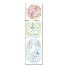 Gakken Moomin Roll Sticker [AM060-65] - Blue