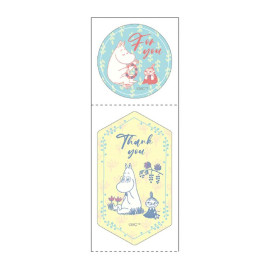 Gakken Moomin Roll Sticker [AM060-65] - Blue