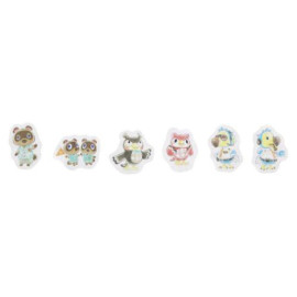 Sun-Star Stationery Animal Crossing (Atsumare Doubutsu No Mori) Roll Sticker [S8586896] - Green