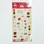 Furukawashiko Clear Sticker Sheet X Drip Coffee Kalita [QS222] - after lunch Bear