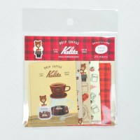 Furukawashiko Deco Seal Set X Drip Coffee Kalita [QA46] - After Lunch Bear