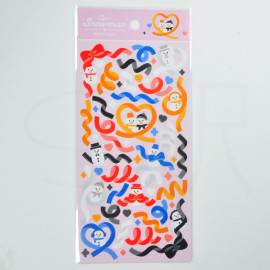 GAIA Co. Ltd Color Snowman Ribbon Seal 1
