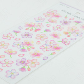 GAIA Co. Ltd Sticker Selection - Clear Sticker Cherry Blossom Pastel