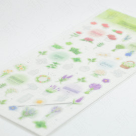 Kamio Japan Sticker Sheet [Fleurage Fleur] Flower : Herb
