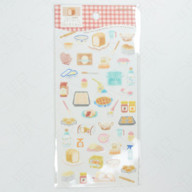 Kamio Japan Sticker Sheet - Making Bread Kamio Japan Sticker Sheet - Making Bread
