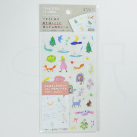Midori Transfer Sticker for Journaling [82582-006] - Story Pattern