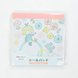 Sun-Star Stationery mizutama Square Seal Pad [S8590435] - Soap Bubble