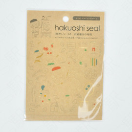 + lab x mizutama Foil-Stamped Stickers [hakuoshi seal] - Drawing Time