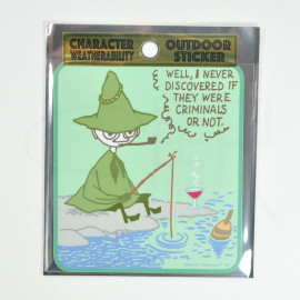 Moomin Outdoor Sticker [MM2493] - Snufkin Fishing