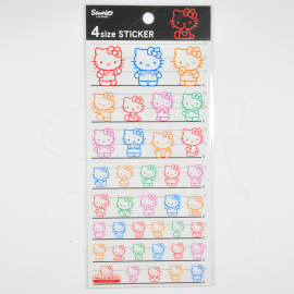 4-Size Sticker by CUTE MODEL - Sanrio: Hello Kitty