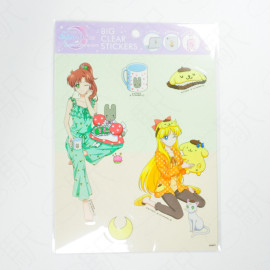 Sun-Star Stationery Sanrio Characters x Pretty Guardian Sailor Moon Big Clear Stickers [S8587817] - C