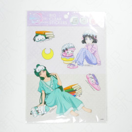 Sun-Star Stationery Sanrio Characters x Pretty Guardian Sailor Moon Big Clear Stickers [S8587833] - E