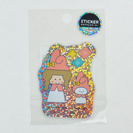 Sun-Star Stationery Hologram Sticker x mizutama x Sanrio Characters [S8573379] - My Melody