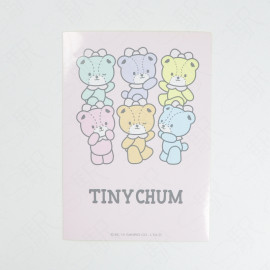 Sanrio Character Postcard-Size Sticker [Tiny Chum] - Pink