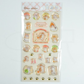 Sun-Star Stationery mofusand Resin Sheet Seal [S8585563] - Pan