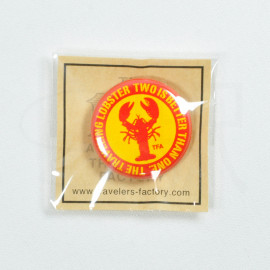 Traveler's Factory 10th Anniversary Can Badge - Second Anniversary "TWO IS BETTER THAN ONE"