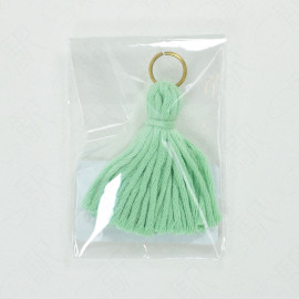 Traveler's Factory Short Finger Tassel Cotton Charm [07152-134] - Mint Green