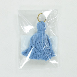 Traveler's Factory Short Finger Tassel Cotton Charm [07152-135] - Sky Blue