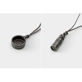 Traveler's Notebook Pewter Charm x YUDO [07101-042] - Milk Bottle
