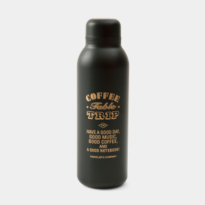 Traveler's Factory Stainless Bottle [Coffee Table Trip] - Black