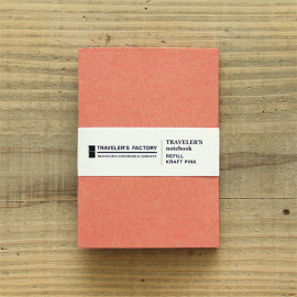 Traveler's Notebook Passport Size Original Refill Kraft [07100-231] - Pink