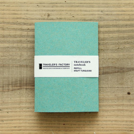 Traveler's Notebook Passport Size Original Refill Kraft [07100-232] - Turquoise