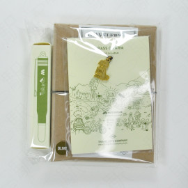 Traveler's Notebook Starter Kit Passport Size x MOS BURGER Set Second Edition [Olive]